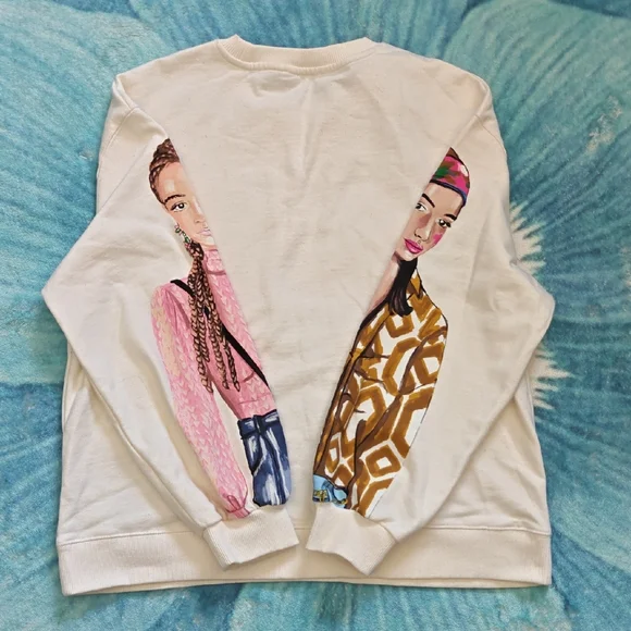 Zara Multicolor Graphic Sweatshirt - Picture 2 of 2
